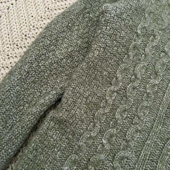 Eddie Bauer Lambs Wool Blend Turtleneck Green Sweater - Size Medium Women’s - Picture 5 of 7